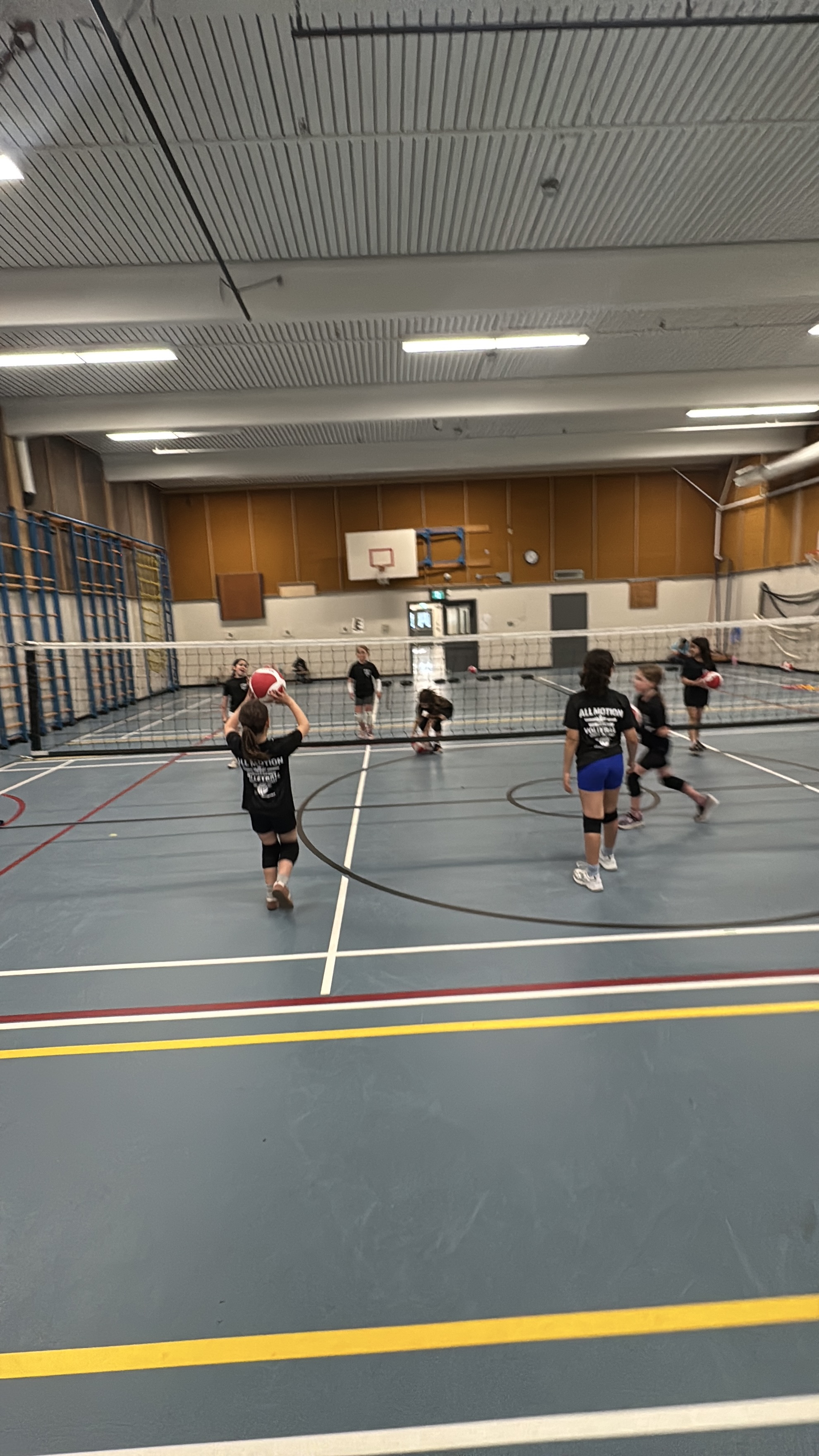 All Motion Sports volleyball club moment
